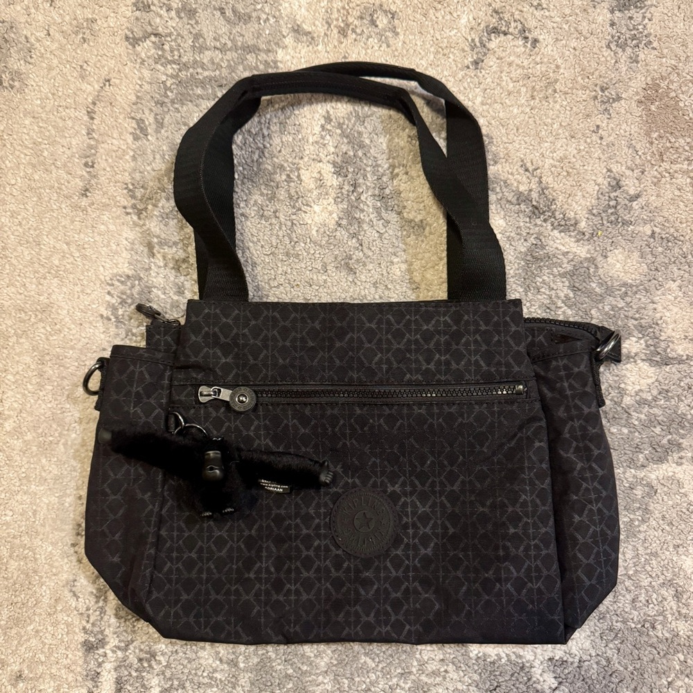 Kipling Elysia Signature Embossed Black